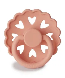 FRIGG Fairytale Silicone Baby Pacifier 1-Pack Pretty in Peach - Size 2