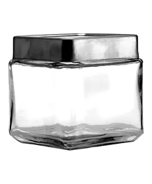 Anchor Hocking Stackable Jar with Brushed Aluminum Lid - 946 mL