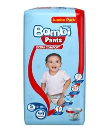 Sanita Bambi Easy Move Diaper Pants Extra Large Size 5 - 44 Pieces