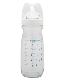 زجاجة حمل من بيبي كونفورت زجاجية بيضاء - 270 مل