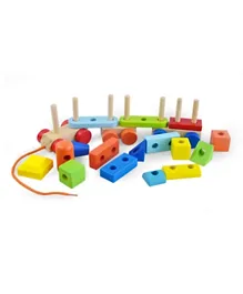 A Cool Toy Pull Along Wooden Stacking Train