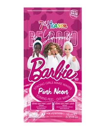 7th Heaven Barbie Pink Neon Toning Peel-Off Mask - 10mL