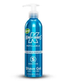 King of Shaves Refillable Sensitive Shave Gel - 250mL