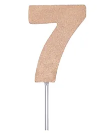 Forum Diamond Cake Toppers With Stick Number 7 - Rose Gold