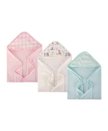 Hudson Childrenswear Cotton Hooded Towel Into The Woods Multicolor - 3 Pieces