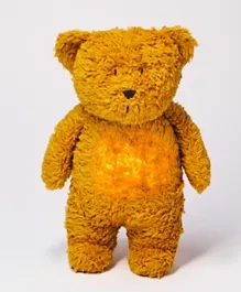 Moonie Organic Humming Teddy Bear Mustard - 29cm