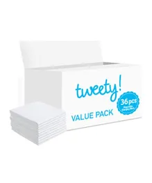 Tweety Disposable Changing Mats - 36 Pieces