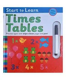Wipe Clean Start To Learn Times Tables - English
