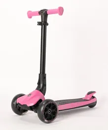 لامبورغيني سكوتر ثلاثي العجلات للأطفال بارتفاع قابل للتعديل - وردي