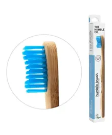 The Humble Co. Adult Medium Toothbrush - Blue