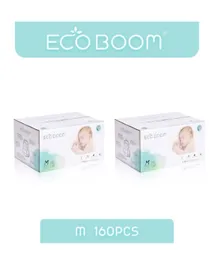 Eco Boom Premium Bamboo Pull Up Pant Style Diapers Pack of 2 Size 3 - 160 Pieces