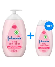 Johnson & Johnson Soft Lotion 500 ml Plus 200 ml Free