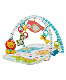 Fisher Price Colourful Carnival 3-In-1 Musical Activity Floor Gym for Lay and Play Playpen - Multicolour