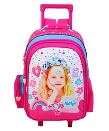Like Nastya Trolley Backpack Pink - 18 Inches