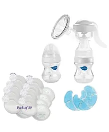 Nuvita Mothers Breast Feeding Care Kit - White and Blue