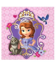 Party Centre Sofia The First Beverage Tissues - 16 Pieces