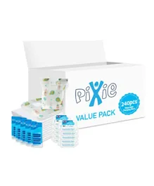 Pixie Disposable Changing Mats+ Bibs+ Water Wipes+ Nappy Bags - Value Pack of 4