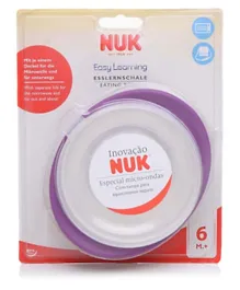 NUK Eating Bowl with Lid - Purple