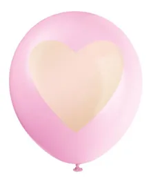 Unique Gold Heart Balloons - Pack of 6