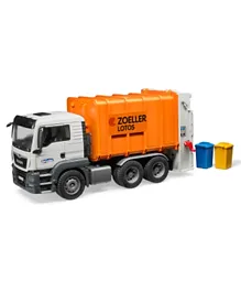 Bruder Man TGS Rear loading garbage truck - Orange