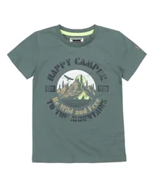 DJ Dutchjeans Happy Camper T-Shirt - Green