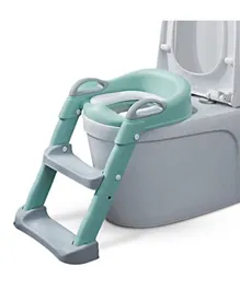 Baybee Aura Western Toilet Potty Training Seat Chair With Ladder - Green