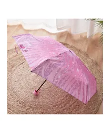 HomeBox Wild Glam Holographic Print Umbrella - Pink