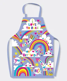 Rachel Ellen Children's Aprons - I Love to Bake with Rainbows