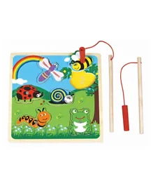 Lelin Wooden Magnetic Bugs Puzzle - 9 Pieces