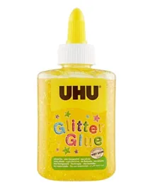 UHU Glitter Glue Yellow Bottle - 88.5ml
