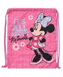 Disney Minnie Mouse Drawstring Rucksack Pink - 40cm