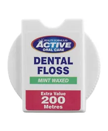 Beauty Formulas Active Mint Waxed Dental Floss - 20000 cm