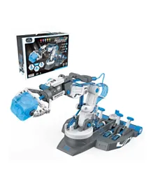 ليتل ستوري - لعبة ذراع روبوتية ميكانيكية تعمل بمبدأ الطاقة الهيدروليكية 3-في-1 من سلسلة الـ STEM - رمادي بـ 220 قطعة