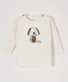 Name It Puppy Printed T-Shirt - White