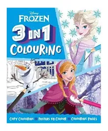 Disney Frozen: 3 In 1 Colouring Book - English