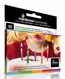 Wondercandle Rainbow Birthday Candles - Set of 12