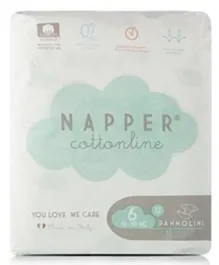 Napper Cotton Line Diapers Soft Hug Parmon size 6 - 12 Pieces