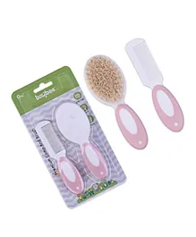 Baybee Premium Baby Hair Brush & Comb Set Pink - 2 Pieces