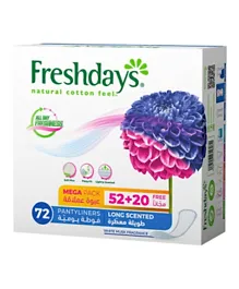 Freshdays Daily Liners Long Scented - 72 Pieces