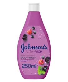 Johnson & Johnson Vita-Rich Replenishing Raspberry Extract Body Wash - 250 mL