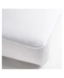 Moon Water Proof Mattress Protector- White