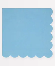Meri Meri Cornﬂower Blue Small Napkins - 16 Pieces