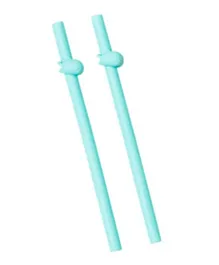 Weebaby - Silicone Double Straw Sky Blue