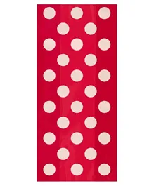 Unique  Polka Dot Cello Bags Pack of 20 - Red