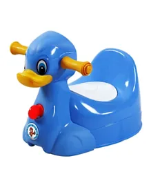Sunbaby Squeaky Duck Potty Trainer Seat - Blue