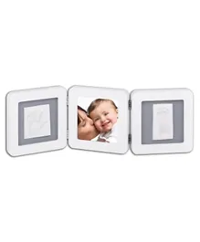 Baby Art Double Imprint & Photo Frame - White