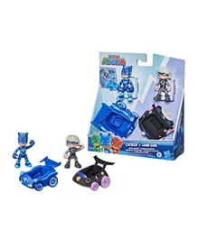 PJ Masks Catboy vs Luna Girl Battle Racers Preschool Vehicle and Action Figure Set