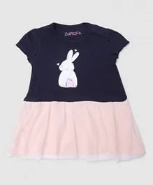 Zarafa Rabbit Graphic Dress - Multicolor
