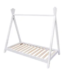 Kinder Valley Teepee Toddler Bed with Pocket Sprung Mattress - White