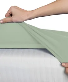 B-Sensible Crib Fitted Sheet & Mattress Protector - Green